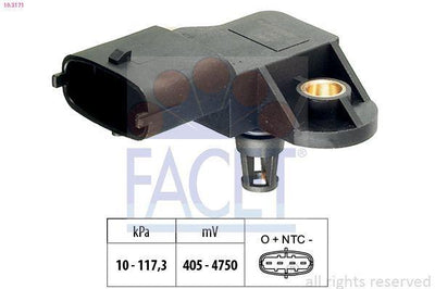 FACET 10.3171 - Map Air Intake Sensor for C4 AirCross, Fiesta and 6 more models