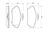 BOSCH Brake Pads for 1998-2007 Freelander - Low-Metallic