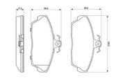 bosch brake pads for freelander 1998-2007, technical specifications for bosch brake pads BOSCH Brake Pads for 1998-2007 Freelander - Low-Metallic, Optimal Performance | 129.2mm Width BOSCH Brake Pads for 98-07 Freelander | High Performance bosch, brake-pads, freelander, car-maintenance, automotive-parts, mechanics, high-performance, car-owners, disk-brakes, ai-generated