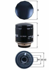 MAHLE OC593-4 Oil Filter — Oil Filters