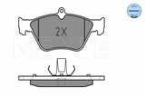 MEYLE Brake Pads - Front Set for Opel Omega B 2.0