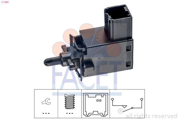 Facet 7.1242 Clutch Pedal Switch Captiva-Antara-Aveo-Lacetti-Mokka