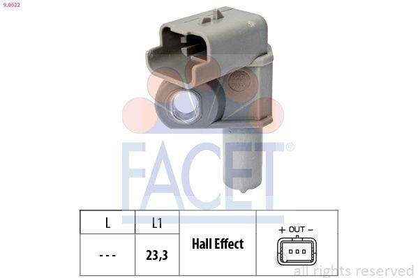 Facet 9.0632 Camshaft Kam Shaft Sensor C3 07 > 14 Kuga 08 > 2.0 TDCi Galaxy 06 > 15 2.0 TDCi Dw10bted4