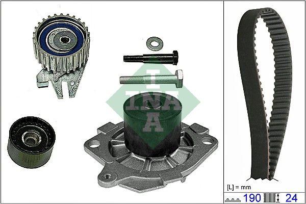 INA 530062230 Timing Belt Kit + Water Pump Alfa 145/146/147/156/Marea Fiat Doblo/Punto/Bravo/Stilo/ — Water Pump & Thermostat