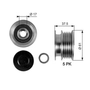 gates oap7108 alternator pulley assembly, tech specs of gates oap7108 alternator pulley GATES OAP7108 Alternator Pulley - Compatibility with Clio 2, Kangoo, Magnet 1.5 DCI | 5 Channels GATES OAP7108 Alternator Pulley for Clio 2 & More gates, alternator-pulley, car-parts, clio-2, kangoo, renault, automotive-repair, mechanics, car-owners, ai-generated