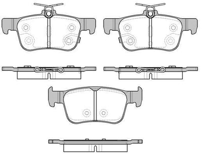 MGA 55696 Brake Pad Rear-(Honda: Civic 2017 > 1.5 Vtec / 1.6 i-Dtec Fk / 1.6 i-Vtec Fc5 / 2019 > 1.6 i-Vtec Lpg) — Brake Pads