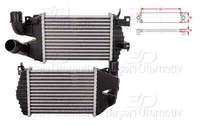 Wisco 2113735-00 Turbo Radiator (Intercooler) 263X176x62 Opel Astra H Zafira B 1.3 CDTi 1.7 CDTi 1.9 CDTi — Radiators & Fans