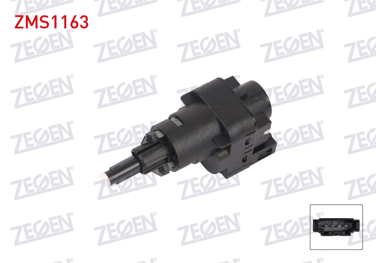 Zegen ZMS1163 Brake Light Switch 4 Pin VW Golf VI 2008-2013 / Passat 1996-2000 / Caddy III 2004-2015 / Audi A3 2003-2012 / Q7 2006-2015 / Seat Altea 2004-/ Leon 2005-2012 / Skoda Octavia 2004-2012