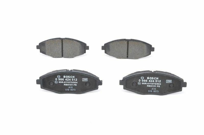 BOSCH Brake Pad Set - Low-Metallic Design for Lanos, Matiz, Spark — Brake Pads