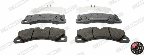 ferodo fdb4064 front brake pads, ferodo brake pads packaging, close up of ferodo fdb4064 brake pads FERODO FDB4064 Front Brake Pads - Compatible with Touareg, Q7, Cayenne, and Panamera | 15.7mm Thickness FERODO FDB4064 Front Brake Pads - 11-Touareg Q7 Cayenne Panamera ferodo, front-brake-pads, brake-system, car-accessories, car-enthusiasts, vehicle-owners, brembo, premium-braking, automotive, ai-generated