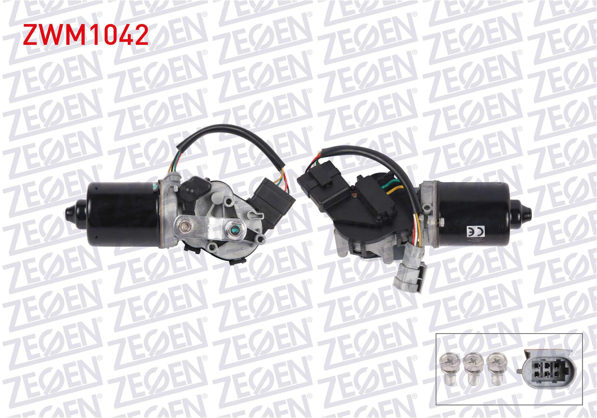 Zegen ZWM1042 Wiper Motor Front 12V Renault Clio II 1998-2005 / Symbol 2002-2009