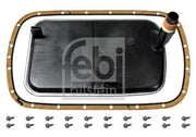 febi automatic transmission oil filter set for bmw vehicles, technical specifications of febi 27065 oil filter, installation guide for febi transmission filter set FEBI Automatic Transmission Oil Filter Set - Compatible with BMW E46, E83, E36 M54 | 289 mm Length FEBI 27065 Automatic Transmission Oil Filter Set for BMW febi, automatic-transmission, oil-filter-set, bmw, car-maintenance, mechanics-tool, automatic-transmission-filter, transmission-parts, oil-filter, ai-generated