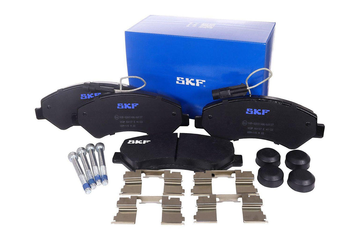 SKF VKBP80137E Brake Pad Front with Connector Ducato 06> / Kangoo 1.9D / 206 98> / 306 93> — Brake Pads