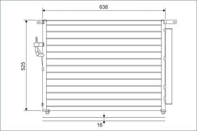 Valeo 822603 A/C Condenser Ford Ranger 2011-2020 2,2 TDCi Mazda B2500 2,2-2.5 TDCi — Condensers & Evaporators
