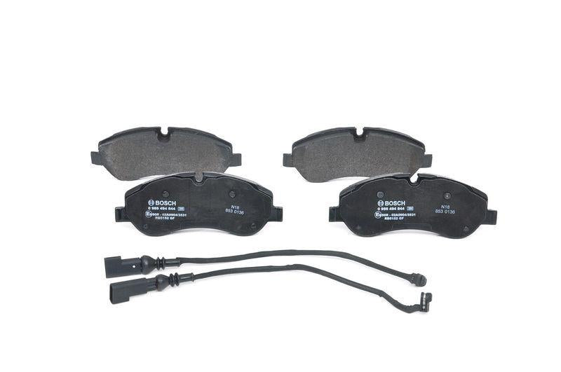 BOSCH 0986494844 Brake Pads Front - Low-Metallic, ECE-R90 Certified