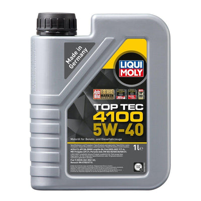 Liqui Moly 9510 Top Tec 4100 5W-40 Motor Oil 1 Litre (9510) — Fluids & Chemicals
