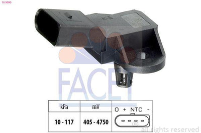 Facet 10.3090 Air Pressure Sensor Volkswagen Amarok Caddy III IV Golf V VI — Vehicle Sensors & Switches