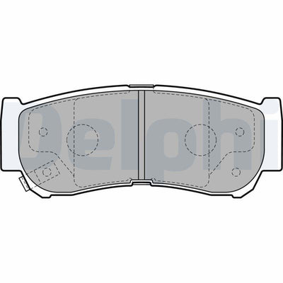 Delphi LP2049 Rear Brake Pad - Fits H-1 / Starex / Santa Fé II — Brake Pads