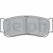 delphi lp2049 rear brake pad set, high performance delphi brake pads for h-1 starex, dephli brake pads specifications diagram DELPHI LP2049 Rear Brake Pad - Fits H-1 / Starex / Santa Fé II | Low-Metallic Material DELPHI LP2049 Rear Brake Pad Set for H-1 & Starex delphi, brake-pads, rear-brake-pads, h-1-starex, suv-brake-pads, low-metallic, mechanics-tools, vehicle-owners, automotive-parts, ai-generated