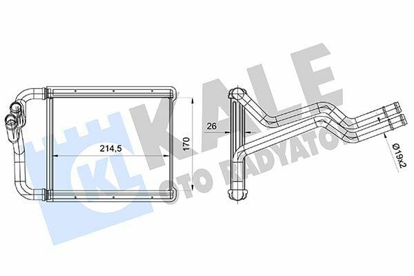 Kale Radiator 360845 for Kia Sorento II 2.0 2.2 2.4 — Radiators & Fans