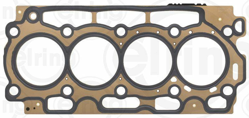 elring metal gasket for mini, elring 569.822 gasket specifications, elring metal gasket close-up ELRING Metal Gasket for Mini R-55/R-56 - Specifications for Mechanics and Automobile Manufacturers | 1.35mm Thickness ELRING Mini R-55/R-56 Metal Gasket - 1.35mm Thickness elring, metal-gasket, mini-r55, mini-r56, automobile-manufacturers, mechanics, gasket, performance-part, engine-parts, ai-generated