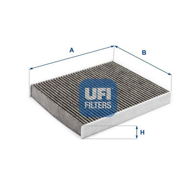 Ufi 54.314.00 Cabin Air Filter with Carbon (VW Polo 18- Audi A1 19- Seat Ibiza 18 -) — Air & Cabin Filters