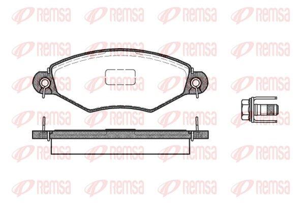 REMSA 0643.10 Brake Pad 206 2A C Sw CC 09 98-04 06 — Brake Pads