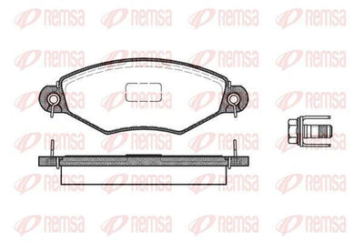 REMSA 0643.10 Brake Pad 206 2A C Sw CC 09 98-04 06 — Brake Pads