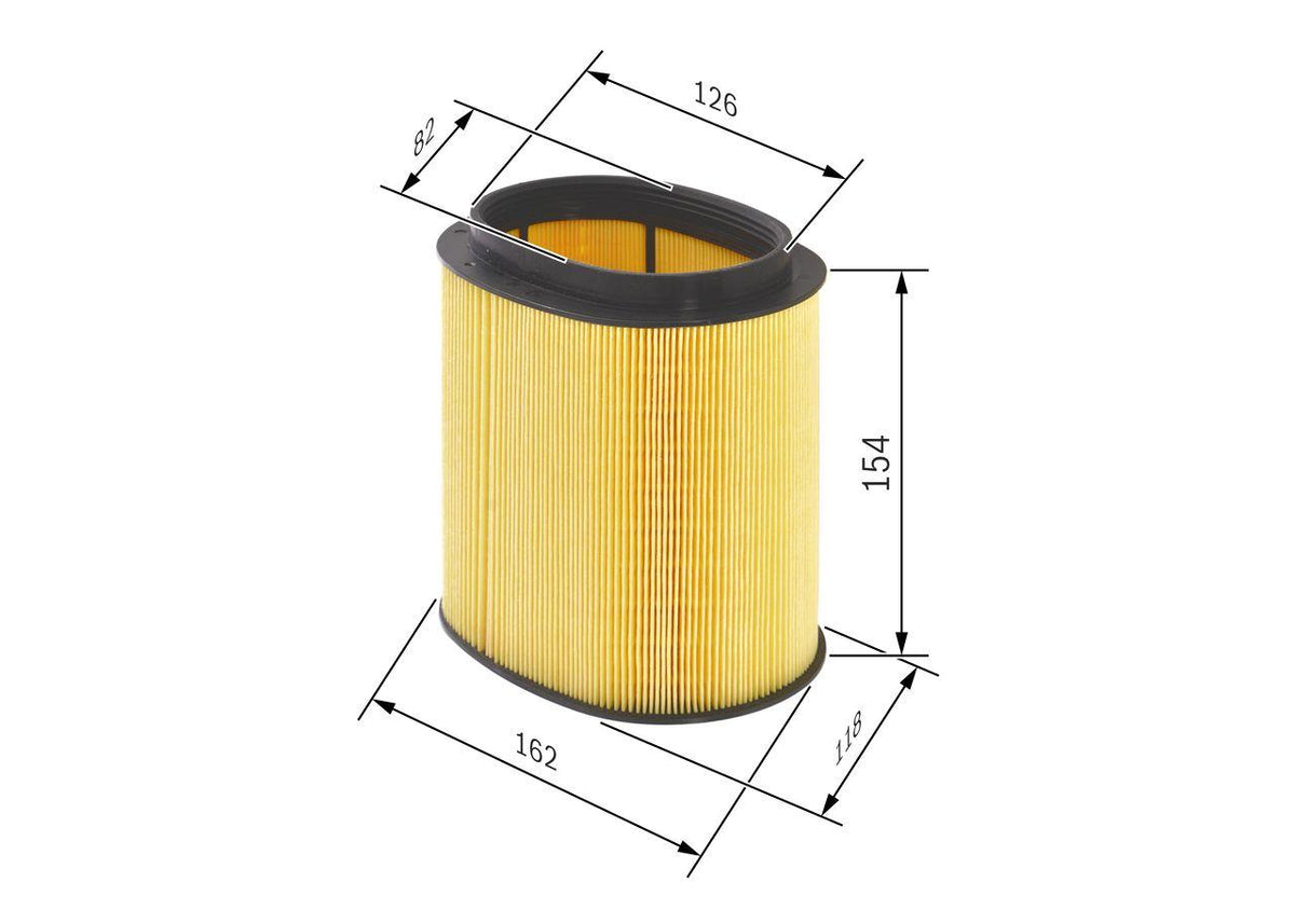 Bosch F026400213 Air Filter Porsche 911-997 3.4 3.6 3.8 4.8 — Air & Cabin Filters
