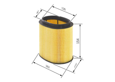 Bosch F026400213 Air Filter Porsche 911-997 3.4 3.6 3.8 4.8 — Air & Cabin Filters