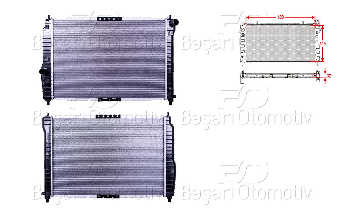 AUTOLUX 2113060-22 Su Radiator Mechanical Mt 414X600x23 Chevrolet Aveo Kalos 1.4 06 > — Radiators & Fans