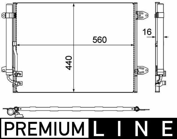 MAHLE AC733000P Air Conditioning Condenser for 2006 Passat 1.9Tdi and 2.0Tdi — Condensers & Evaporators