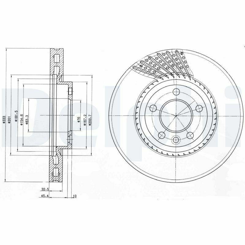 Delphi BG9892 Brake Discs — Brake Rotors & Drums