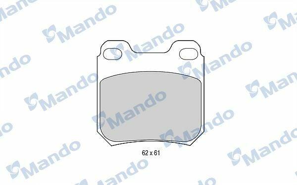 MANDO MBF015081 Brake Pad Set for Vectra B & Omega B — Brake Pads