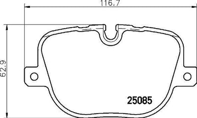 MGA 56272 Brake Pad Rear-(Land Rover: Range Rover IV 2012 > Land Rover: Discovery IV 2010 >) — Brake Pads