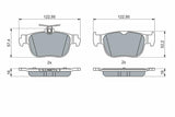 BOSCH Rear Brake Pads 0986460083 - High-Performance for VW Caddy