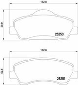 BREMBO P61113 Front Brake Pads for Peugeot 301 and Elysee
