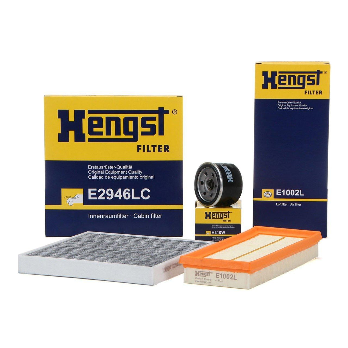Hengst Mercedes Smart Fortwo Periodic Maintenance Filter Set - Essential Filters — Maintenance & Service Kits