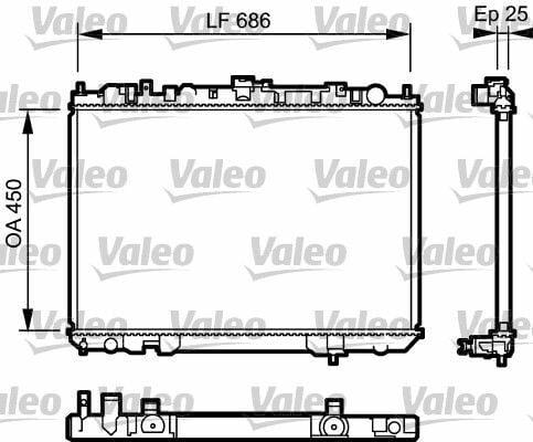 VALEO 735081 Motor Water Radiator - X-Trail 2.2 dCi (2003-2013) — Radiators & Fans