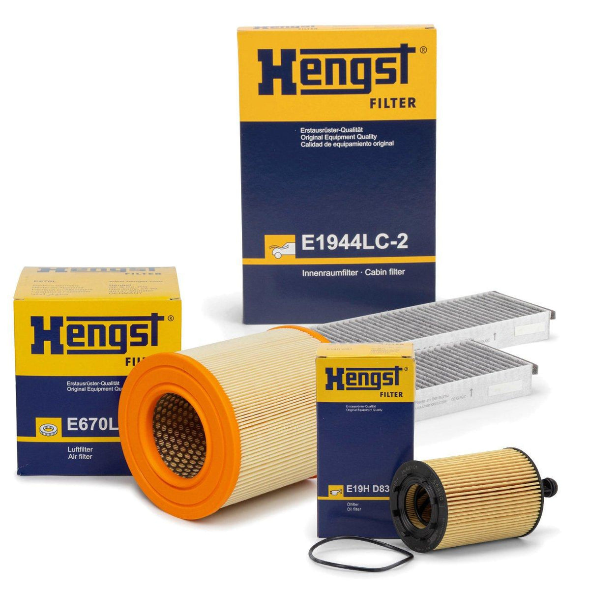 Hengst Audi A6 2004-2011 2.0 TDI Maintenance Filter Set - Filters for Audi A6 Owners — Maintenance & Service Kits