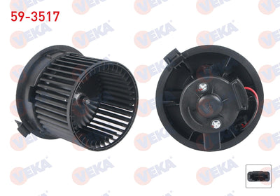 Veka 59-3517 Heater Motor Renault Clio IV 2012-/ Symbol 2013-/ Dacia Logan II 2012-/ Sandero II 2012 — Heater & Blower