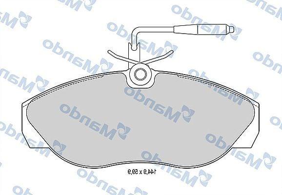 MANDO Brake Pads MBF015470 - Front Brake Pad Set