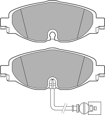 Valeo 9001033 Fte Front Brake Pad-Kablolu-(VW Caddy 16-Golf 13-Audi A3 13-Seat Leon 13-Skoda Octavia 13 -) — Brake Pads