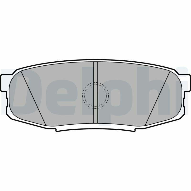 Delphi LP2154 Rear Brake Pad for Toyota Land Cruiser — Brake Pads