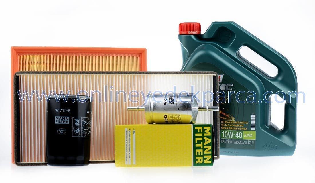 Volkswagen Passat 1.8 T Maintenance Kit - Includes Filters & Castrol 10W40 Oil — Maintenance & Service Kits