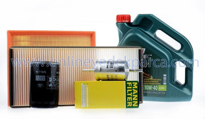 Volkswagen Passat 1.8 T Maintenance Kit - Includes Filters & Castrol 10W40 Oil — Maintenance & Service Kits