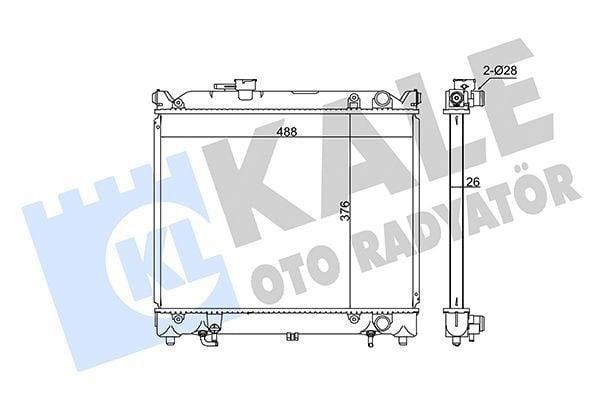 KALE Radiator 89-99 Vitara 2.0Td-1.6 16V 4x4 — Radiators & Fans
