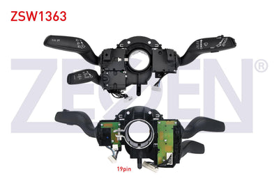 Zegen ZSW1363 Headlight Turn Signal Kumanda Arm 19 Pin Audi A4-Q5 2007 — Tail, Signal & Reflectors
