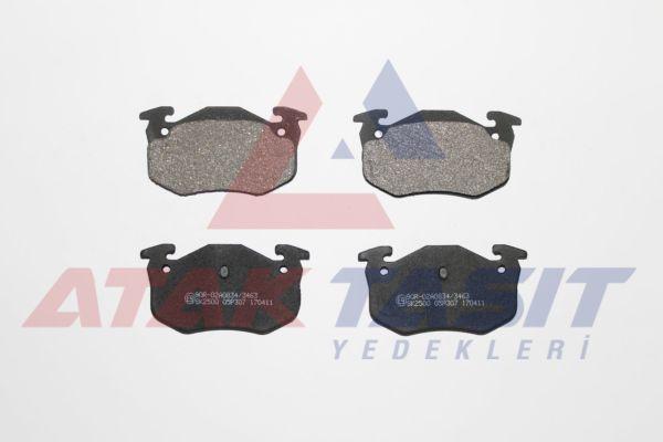 AP 05P307 Brake Pad Rear Peugeot 206 (2A / C) 1.6i 16V 1998-2006 / 1.6 HDi 1998-2006 / 2.0 HDi 1998-2006 / 2.0 G — Brake Pads
