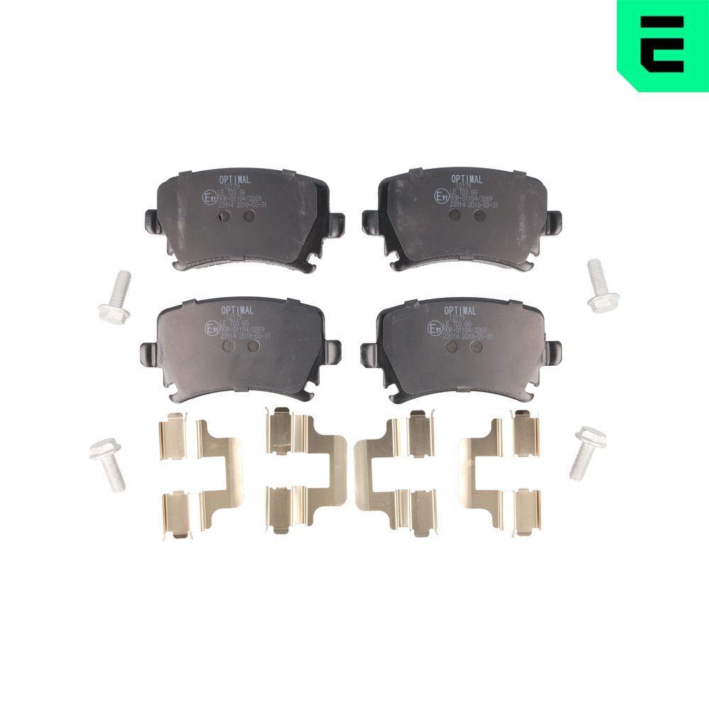 Optimal BP-12179 Rear Brake Pad-Kablosuz-(VW Caddy 04-11 Golf 04-14 Audi A3 04-13 Seat Leon 06-13) — Brake Pads